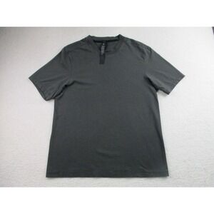 Lululemon Shirt Mens XS Gray Short Sleeve Crew Neck Athletic Tee Logo